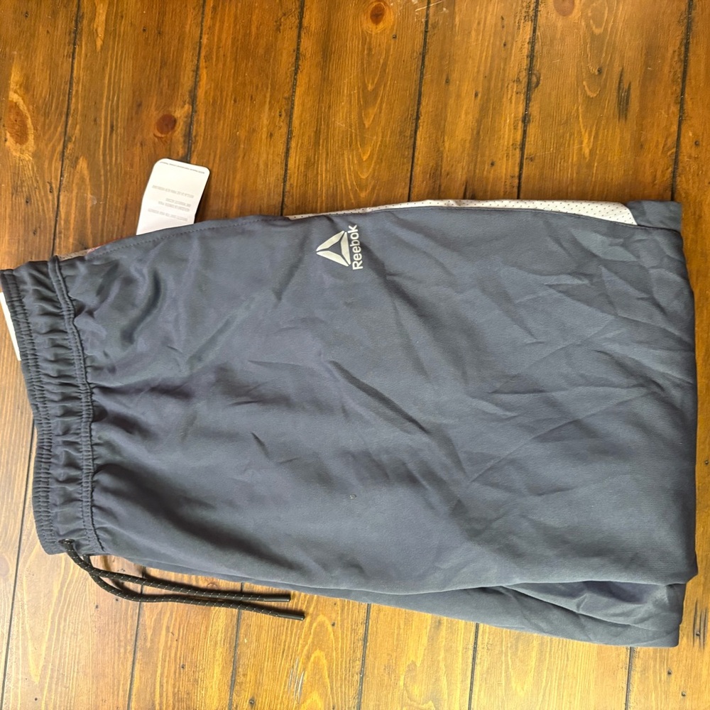 Reebok Men's Dark Gray Athletic Shorts